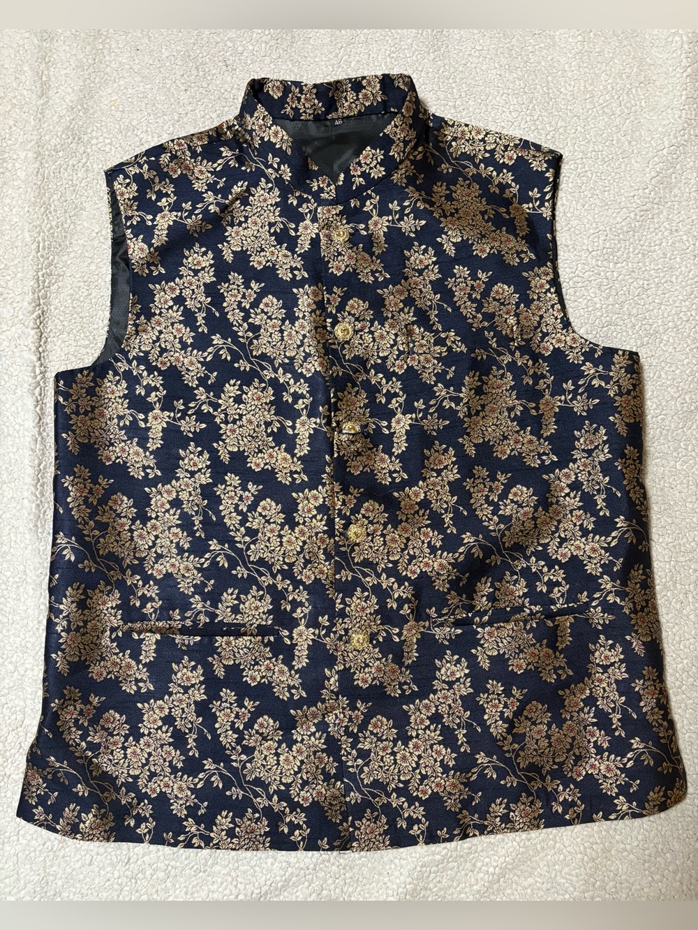 Men’s Gold Brocade Vest
